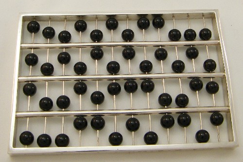 Binary 12 bit abacus